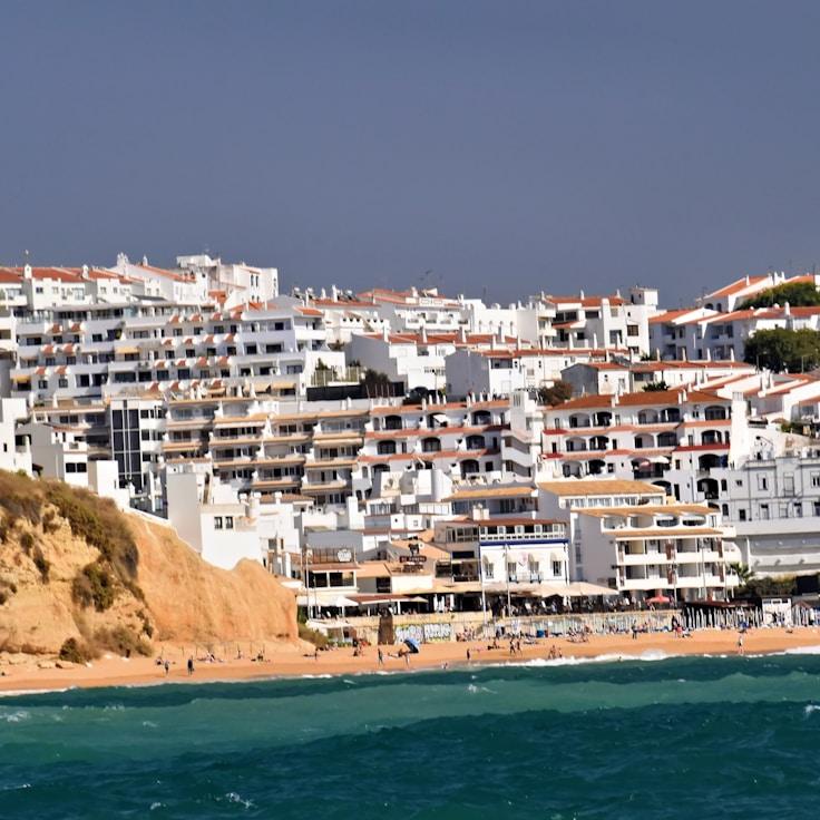 Entertainment zone at night in Spain